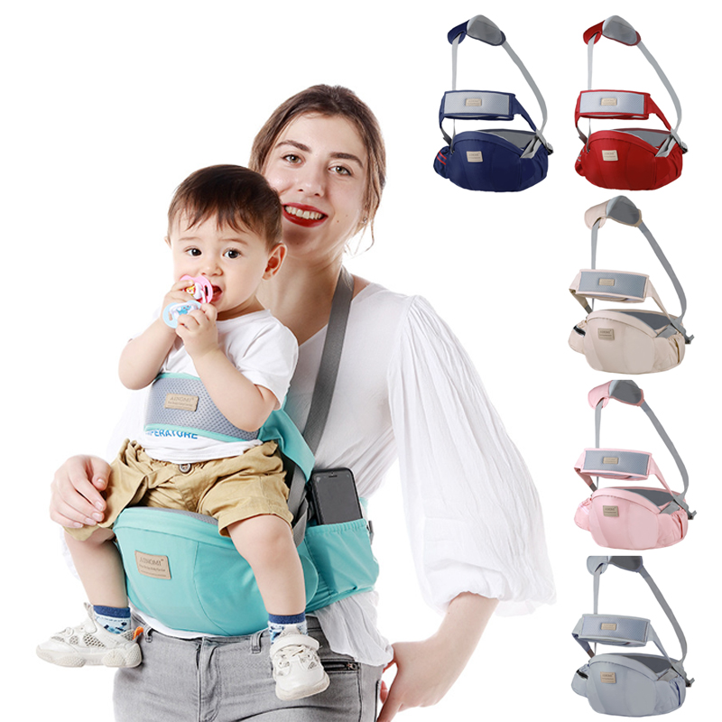 Ergonomic Baby Carrier - Banco de cintura para bebês, antiderrapante,