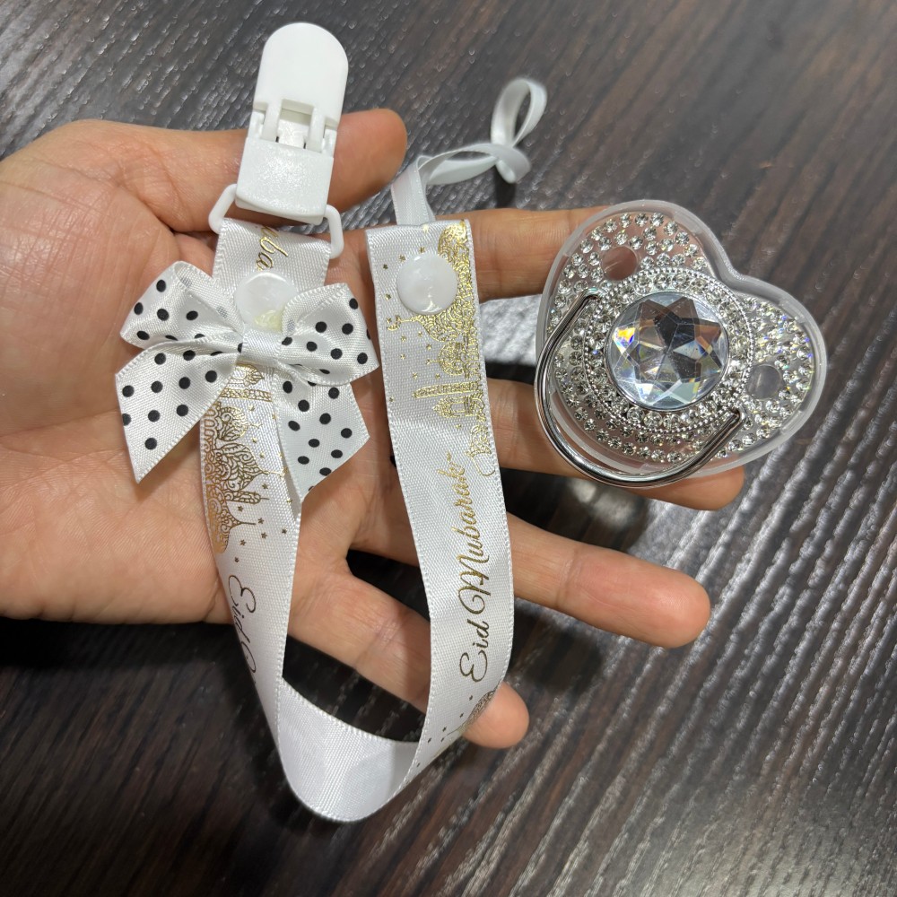 Baby Products Set - Chupeta e Suporte para Chupeta Dourados