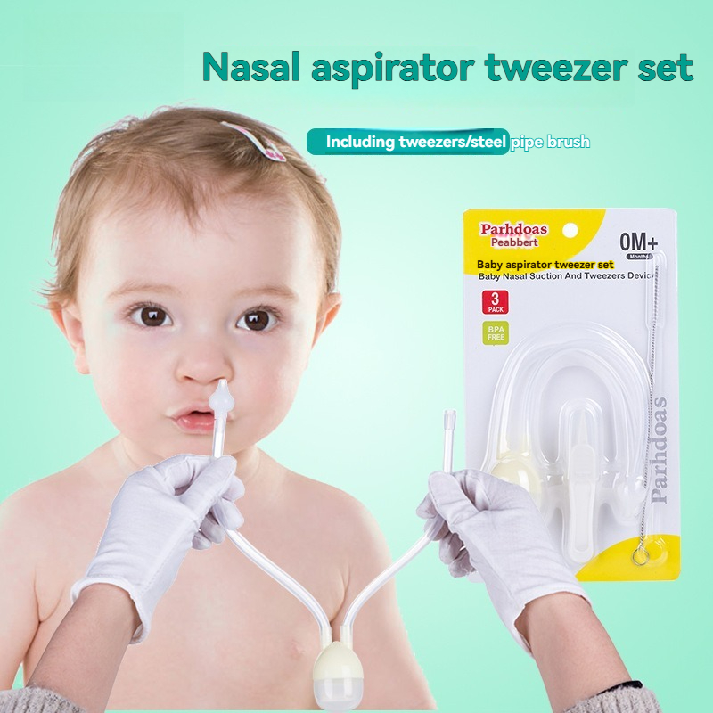 Baby Products Kit Set - Conjunto de pinças de aspirador nasal