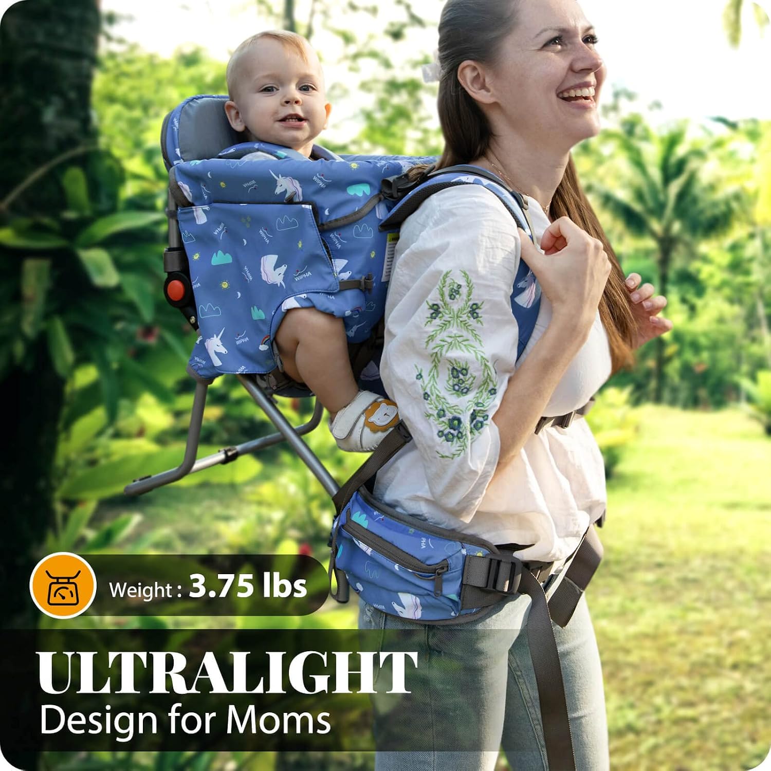 Ergonomic Baby Carrier - Mochila Porta-Bebê Ultraleve, Mochila de Caminhada