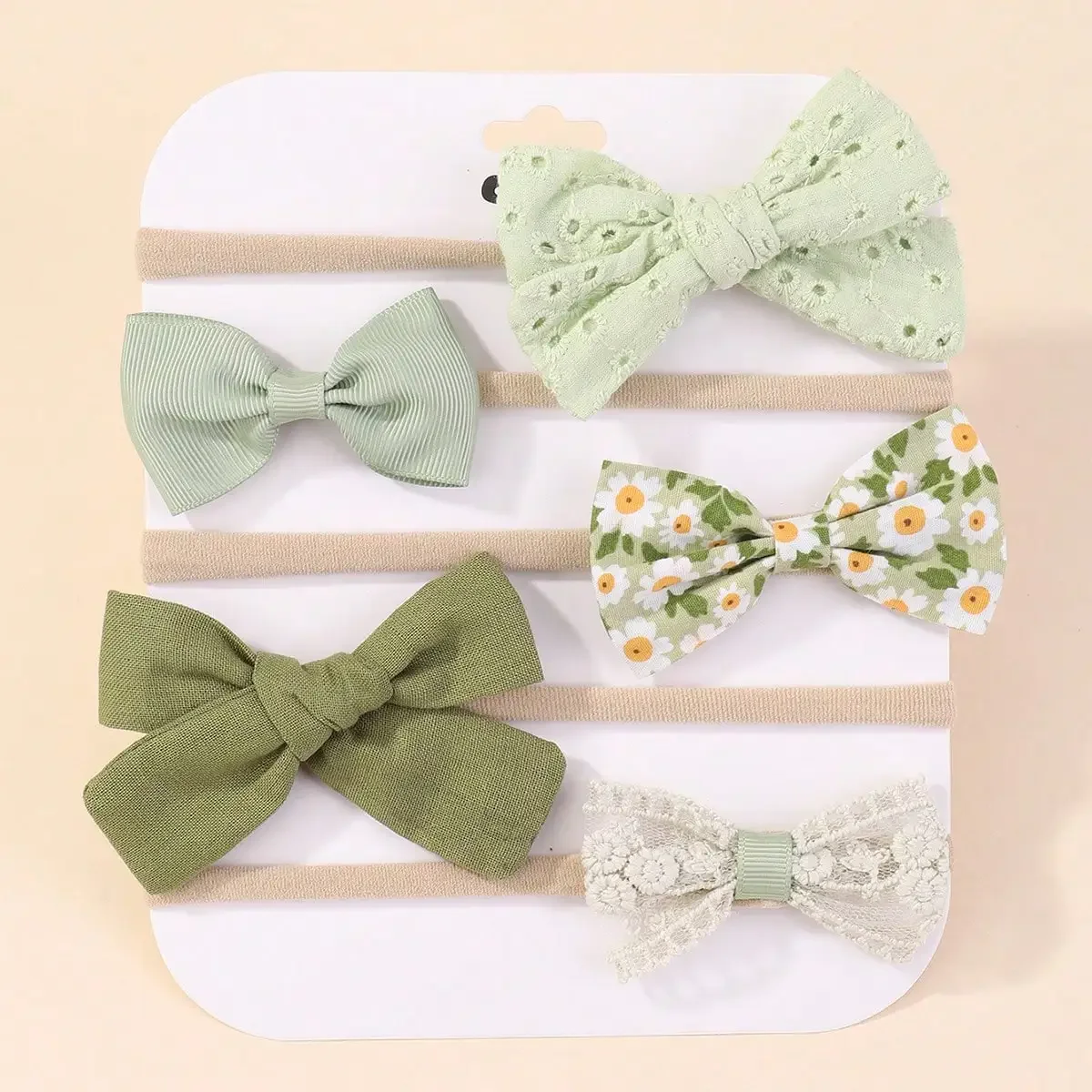Baby Products Set - 5 pçs/set bebê elástico bandana recém-nascido
