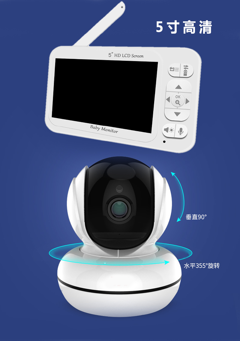 Wireless Baby Monitor - Monitor de Bebê com Tela de