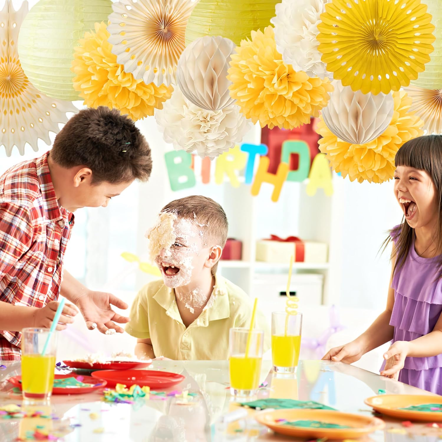 Decorações de festa amarelas,  - Baby Products Moisturizer avaliação e preço