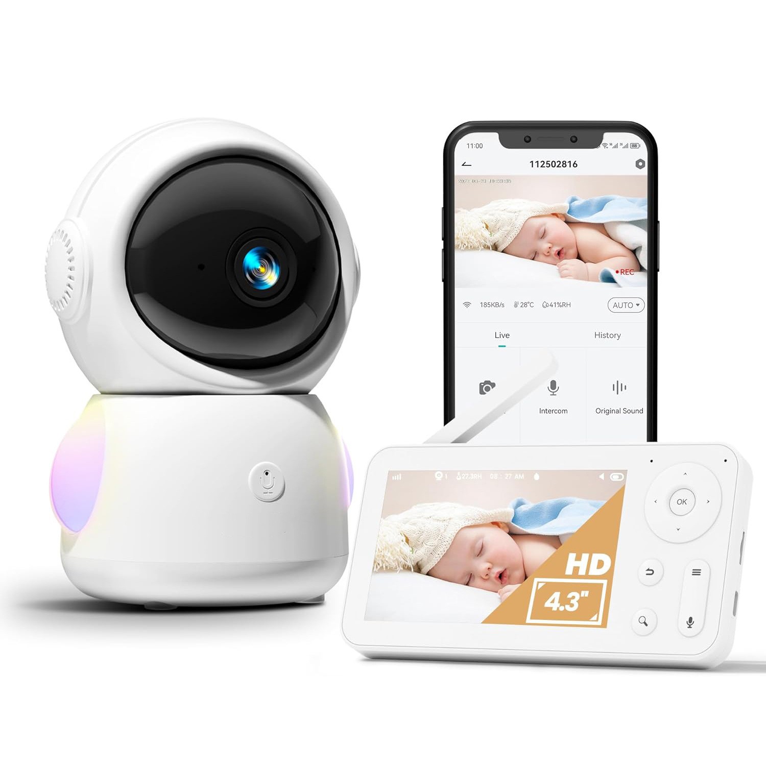 Monitor de Bebê com Tela de 4. - Wireless Baby Monitor avaliação e preço