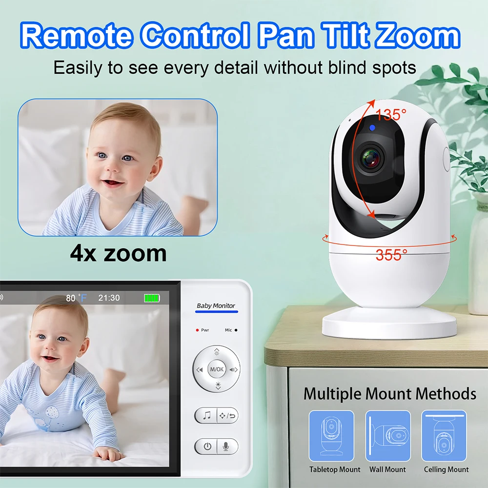 Monitor de vídeo para bebês, 7 - Baby Monitor Sensor avaliação e preço