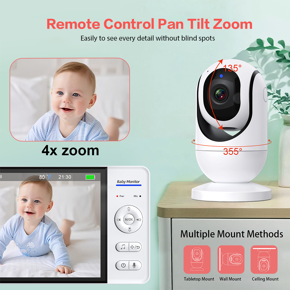 Monitor de vídeo para bebês, 7 - Baby Monitor Sensor avaliação e preço