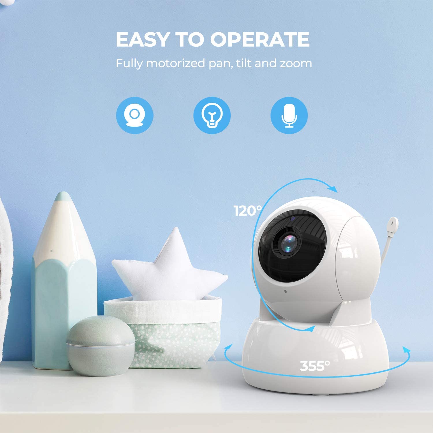 Monitor de Bebê com Tela de 5  - Wireless Baby Monitor avaliação e preço
