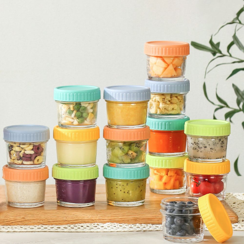 Jarra de vidro para comida de  - Baby Food Storage Jar avaliação e preço