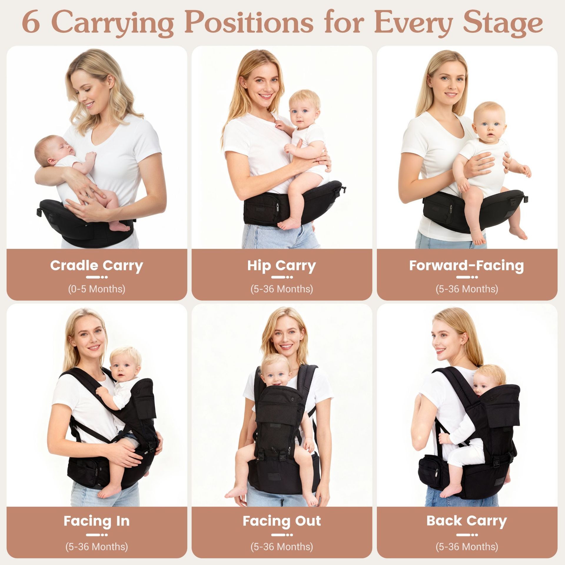 Porta-bebês com assento quadri - Ergonomic Baby Carrier avaliação e preço