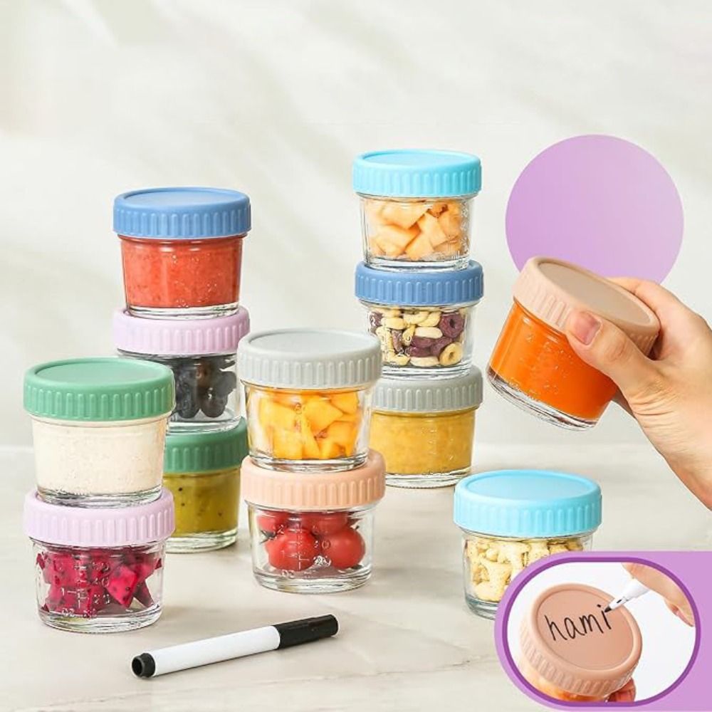 Jarra de vidro para comida de  - Baby Food Storage Jar avaliação e preço