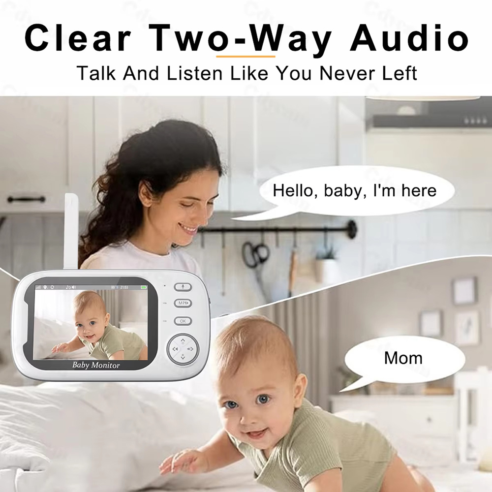 Monitor de Bebê de 3,5 polegad - Baby Monitor Sensor avaliação e preço