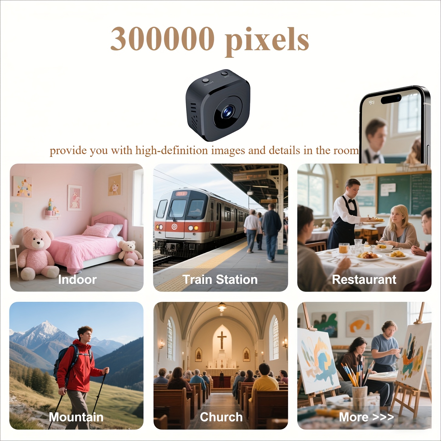 1080p hd mini câmera wi-fi seg - Baby Monitor Sensor avaliação e preço