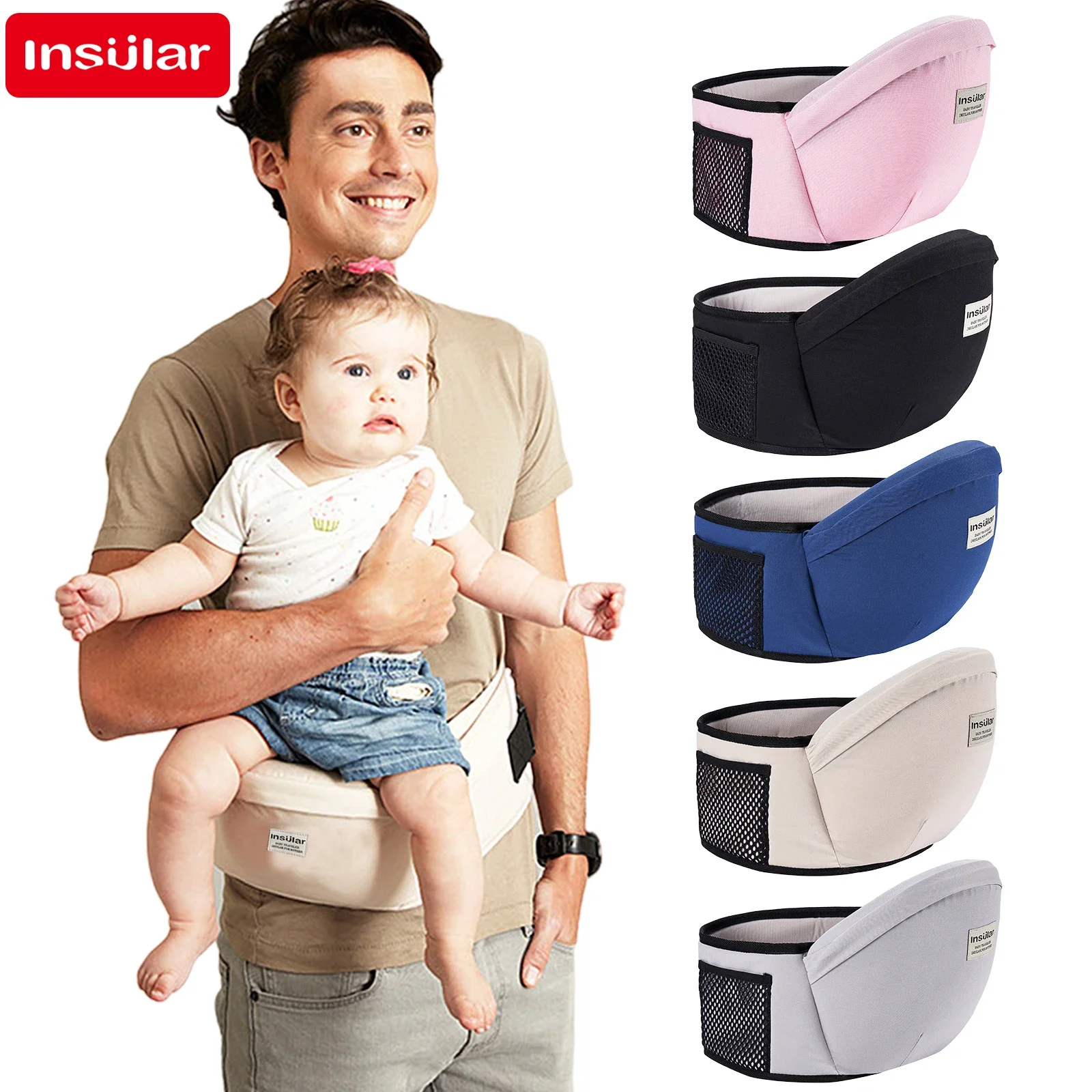Engrossado assento quadril do  - Ergonomic Baby Carrier avaliação e preço