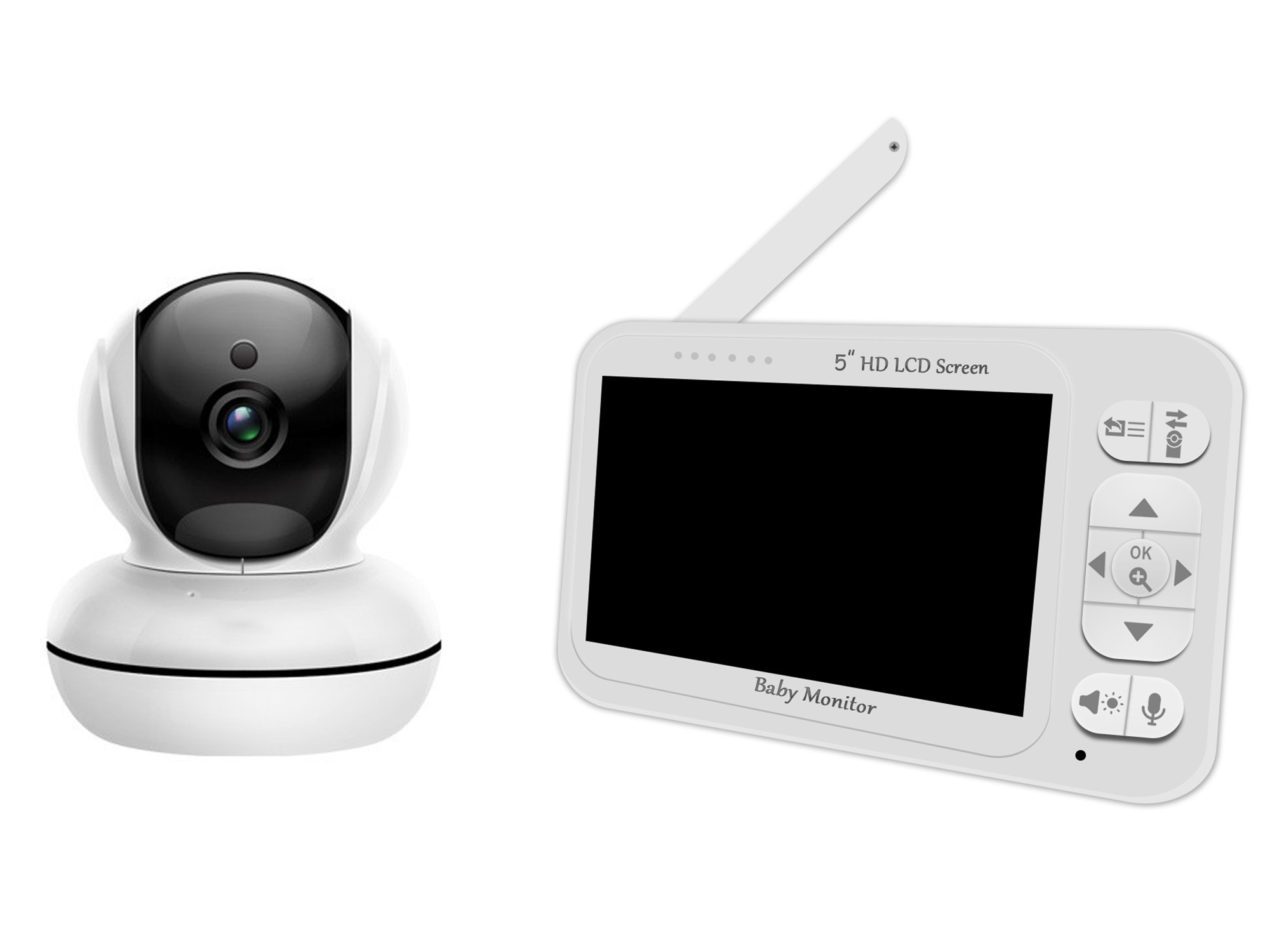 Monitor de Bebê com Tela de 5  - Wireless Baby Monitor avaliação e preço