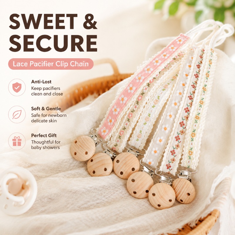 Prendedor de Chupeta de Renda  - Baby Product avaliação e preço